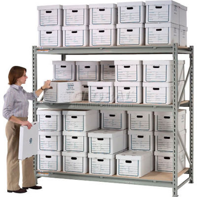 Global Industrial™ Record Storage Rack Add-On 96"W x 18"D x 72"H