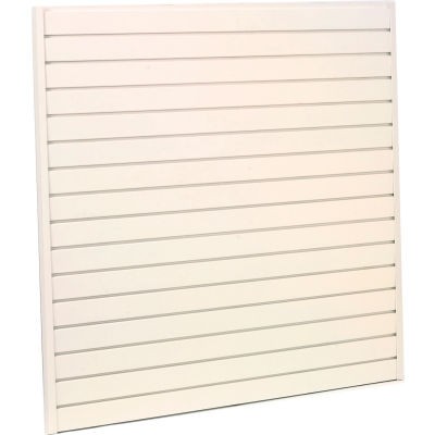 Steel Slatwall Panel 48"H X 48"W White - Pkg Qty 4