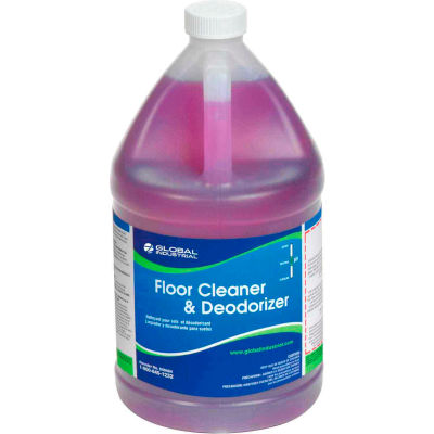 Global Industrial™ Floor Cleaner & désodorisant - Caisse de quatre bouteilles de 1 gallon