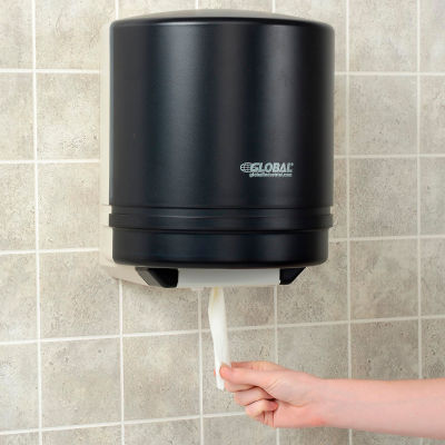 Global Industrial™ Center Pull Paper Towel Dispenser, Smoke Gray/Beige