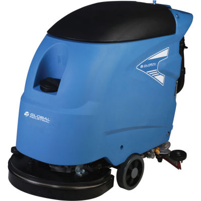 Global Industrial Electric Walk-Behind Auto Floor Scrubber 18" Cleaning Path - Corded