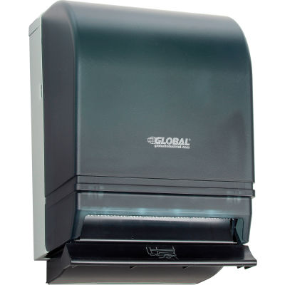 Global Industrial™ Push Bar Paper Towel Roll Dispenser, Smoke Gray/Beige