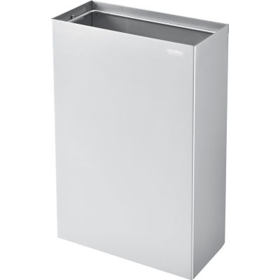 Global Industrial™ Stainless Steel Wall Mount Trash Can, 11 gallons
