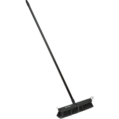 Global Industrial™ 18 » Push Broom W/ Plastic Block & Steel Handle, Rough Sweep - Qté par paquet : 4