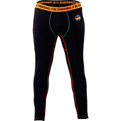 Ergodyne N-Ferno® 6480 Thermal Base Layer Bottoms, Black, 2XL