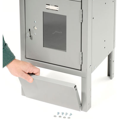 Global Industrial Front Base For 12"Wx6"H Gray Locker