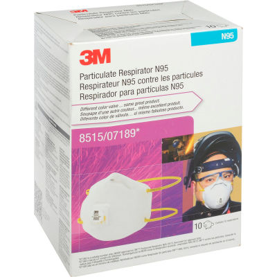 3M™ 8515/07189(AAD) N95 soudage particules jetables respirateur, 10/boite
