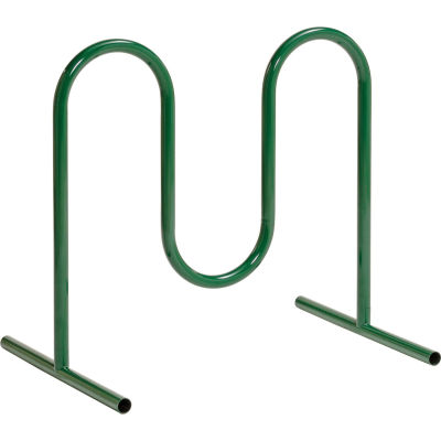 Global Industrial Wave Bike Rack, 5-Bike Capacity, Free Standing, Green