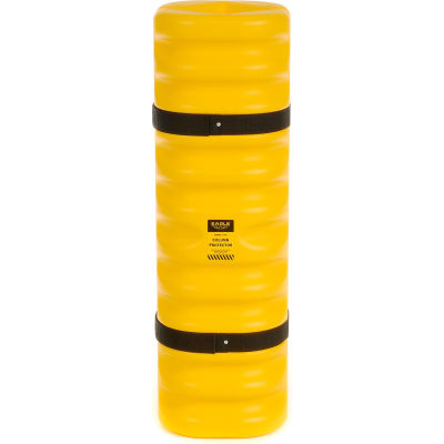 Protecteur de colonne étroite Eagle, ouverture pour colonne de 4 po à 6 po, 13 po diam. ext. x 42 po H., jaune, 1704