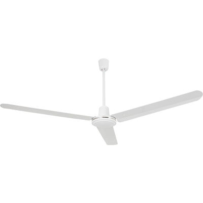 Global Industrial™ 60" Industrial Ceiling Fan - White - 4 Speed - 7000 CFM - 115V