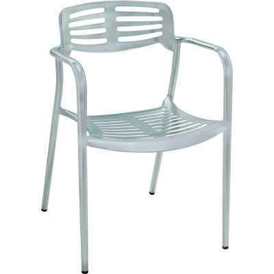 Premier ministre d’accueil mobilier Aero aluminium extérieur chaise avec bras - Qté par paquet : 4