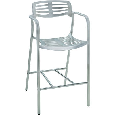 Premier ministre d’accueil mobilier Aero Bar aluminium extérieur hauteur chaise avec bras