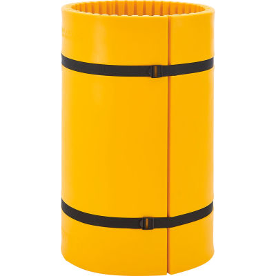 Global Industrial™ Column Wrap Protector For 24" Dia. Column, 44"W x 48"H, 2 Sheets, Yellow