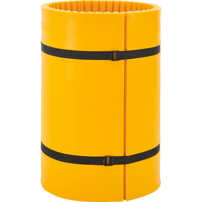 Global Industrial™ Column Wrap Protector For 24" Dia. Column, 44"W x 42"H, 2 Sheets, Yellow