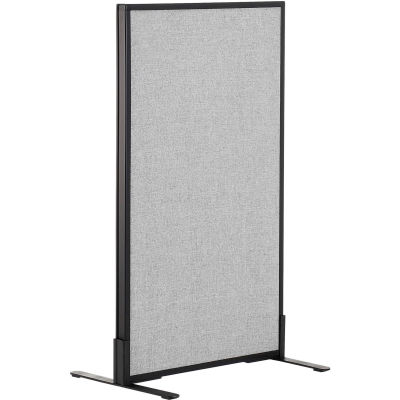 Interion® autostables de bureau cloison panneau, 24-1/4" W x 42" H, gris