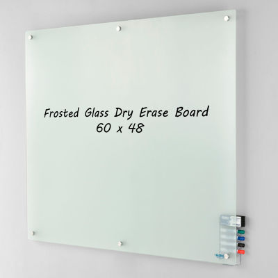 Global Industrial™ Frosted Glass Dry Erase Board, 60 » x 48 »