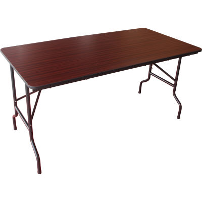 Table pliante en bois Interion®, 60"L x 30"L, Acajou