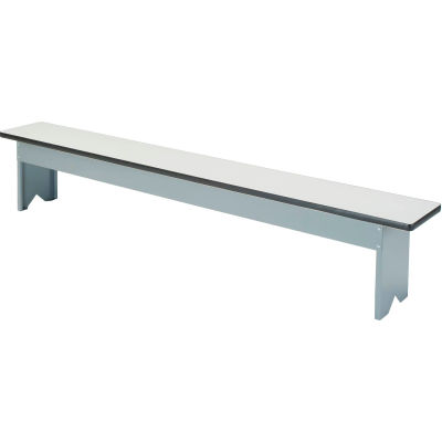 Global Industrial™ Locker Room Bench, Laminate Top with Steel Base, 96x12x18