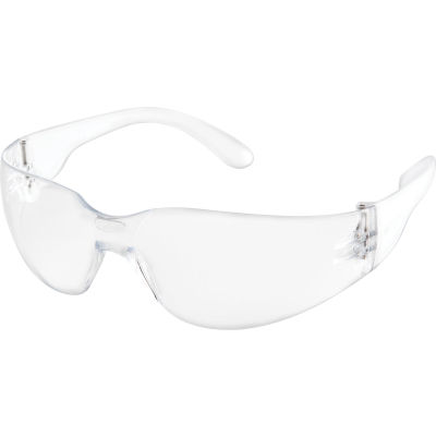 Global Industrial Safety Glasses, Scratch-Resistant, Clear Lens Color, 1 Each - Pkg Qty 12