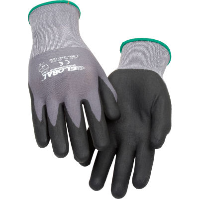 Industrial™ global Micro-mousse Nitrile enduits gants en Nylon, calibre 15, Medium, la paire 1 - Qté par paquet : 12