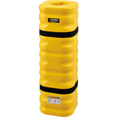 Global Industrial Narrow Column Protector, 4 - 6" Opening, Yellow