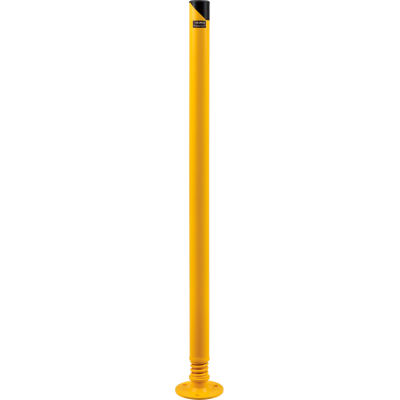 Bollard industriel™ global à ressort, 42 » H x 2-1/2 » de diamètre, enduit de poudre jaune