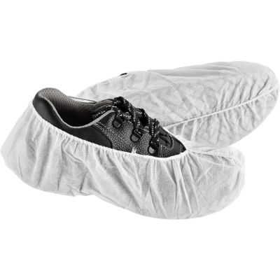 Global Industrial™ Standard Disposable Shoe Covers, Size 6-11, White, 150 Pairs/Case