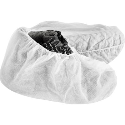 Global Industrial™ Standard Disposable Shoe Covers, Taille 12-15, Blanc, 150 Paires/Case