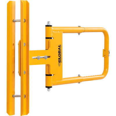 Global Industrial™ Adjustable Safety Swing Gate, 16 »-26"W Ouverture, Jaune
