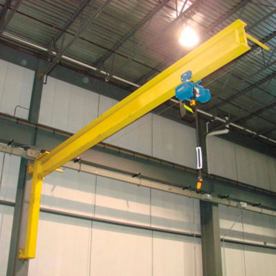 Abell-Howe® Under-Braced Wall Mounted Jib Crane 960009 1000 Lb. Capacity with 10' Span
