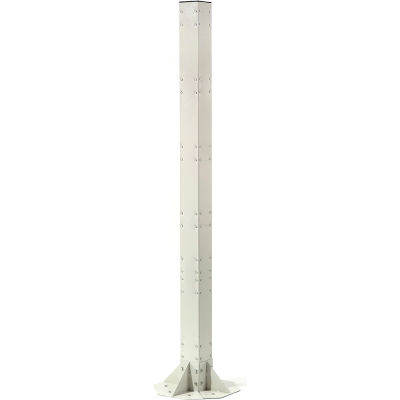 Global Industrial™ 81"H Steel Post with Fixed Base - Beige