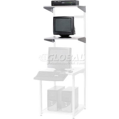 Global Industrial™ Supplémentaire 24"W x 18"D Shelf pour LAN Workstation - Ensemble de 2
