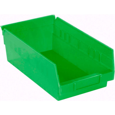 Akro-Mils Plastique Nesting Storage Shelf Bin 30130 - 6-5/8 po L x 11-5/8 po L x 4 po L Vert - Qté par paquet : 12