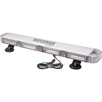 Wolo® Low Profile 24 » Light Bar Magnet Or Permanent Mount Clear Lens, Leds bleues - 7826Mp-B
