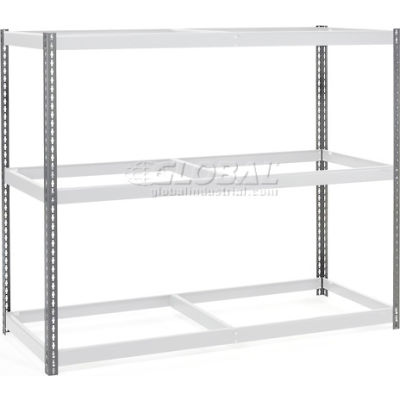 Global Industrial Angle Post, 5'H, Gray, Set of 4