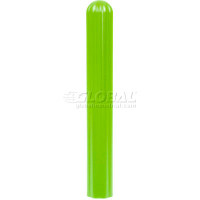 Eagle Bollard nervuré Post Sleeve 6" Lime Green, 1730-LM