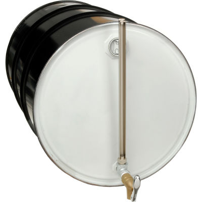 Jauge de tambour horizontale avec robinet Justrite® 8533