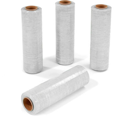 Western Plastic Stretch Wrap, soufflé, calibre 80, 18"Wx1500'L, blanc - Qté par paquet : 4