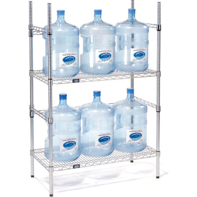 Étagère de rangement pour bouteilles d’eau de 5 gallons, capacité 6 bouteilles
