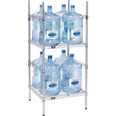 Étagère de rangement pour bouteilles d’eau de 5 gallons, capacité 8 bouteilles