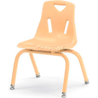 Chaise en plastique Jonti-Craft® Berries® avec la poudre enduite de jambes - 12" ht - Chameau