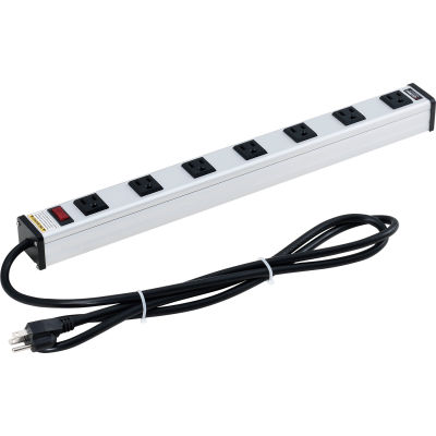 Global Industrial™ Surge Protected Power Strip, 7 points de vente, 15A, 450 Joules, 6' Cord