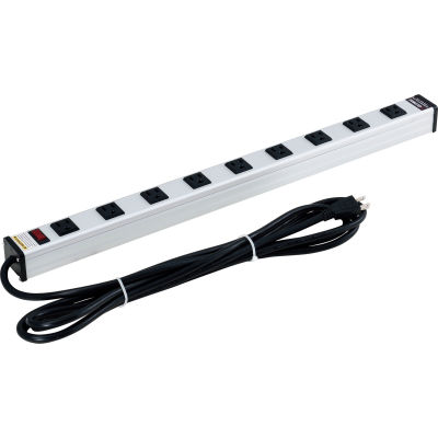 Global Industrial™ Surge Protected Power Strip, 9 points de vente, 15A, 450 Joules, 15' Cord