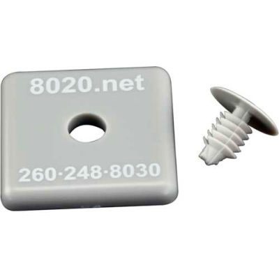 1515//1515-Lite End Cap with Push-Ins Gray 2030GRA 80//20 Inc 25 Pack 15 Series