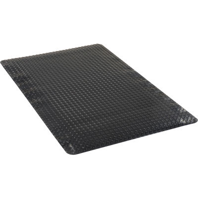 Apache Mills Diamond Foot Diamond Plate Mat 15/16" Thick 3' x 60' Black