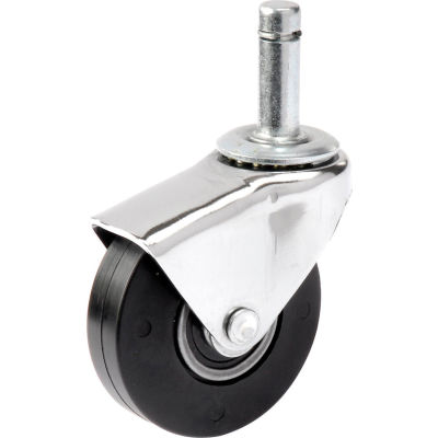Algood Hooded Type Series Chair Caster with Soft Rubber Wheel S722375SX12SR - Stem Type A