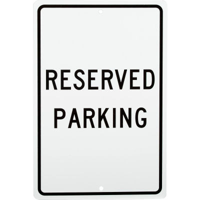 Aluminum Sign - Reserved Parking - .063" Thick, TM5H