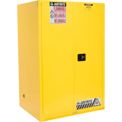 Justrite Flammable Cabinet With Self Close Double Door 90 Gallon