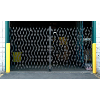Global Industrial™ Double Folding Security Gate 12'W x 8'H