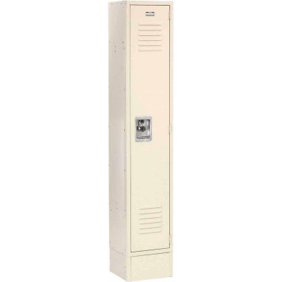 Global Industrial™ Infinity® 1-Tier 1 Door Locker, 15"Wx18"Dx72"H, Tan, Unassembled
